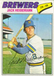 1977 Topps Baseball Cards      553     Jack Heidemann